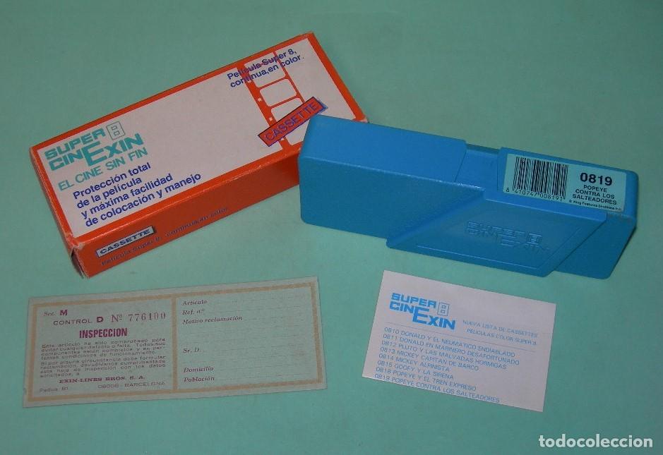 Exin Old Toys: PEL&Iacute;CULA SUPER 8 DE SUPER CINE EXIN EN CAJA ORIGINAL - POPEYE CONTRA LOS SALTEADORES - CINEXIN -