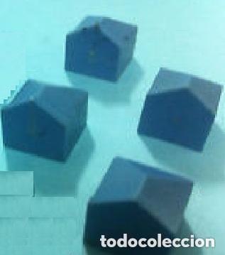 Juguetes antiguos Exin: Exin Castillos -- Ladrillos 1x1 Diamantes color Azul con tonos Negros