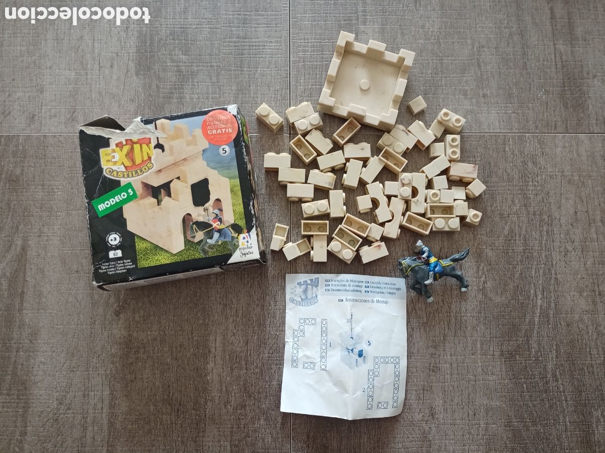Juguetes antiguos Exin: Caja exin castillos popular de juguete modelo 5