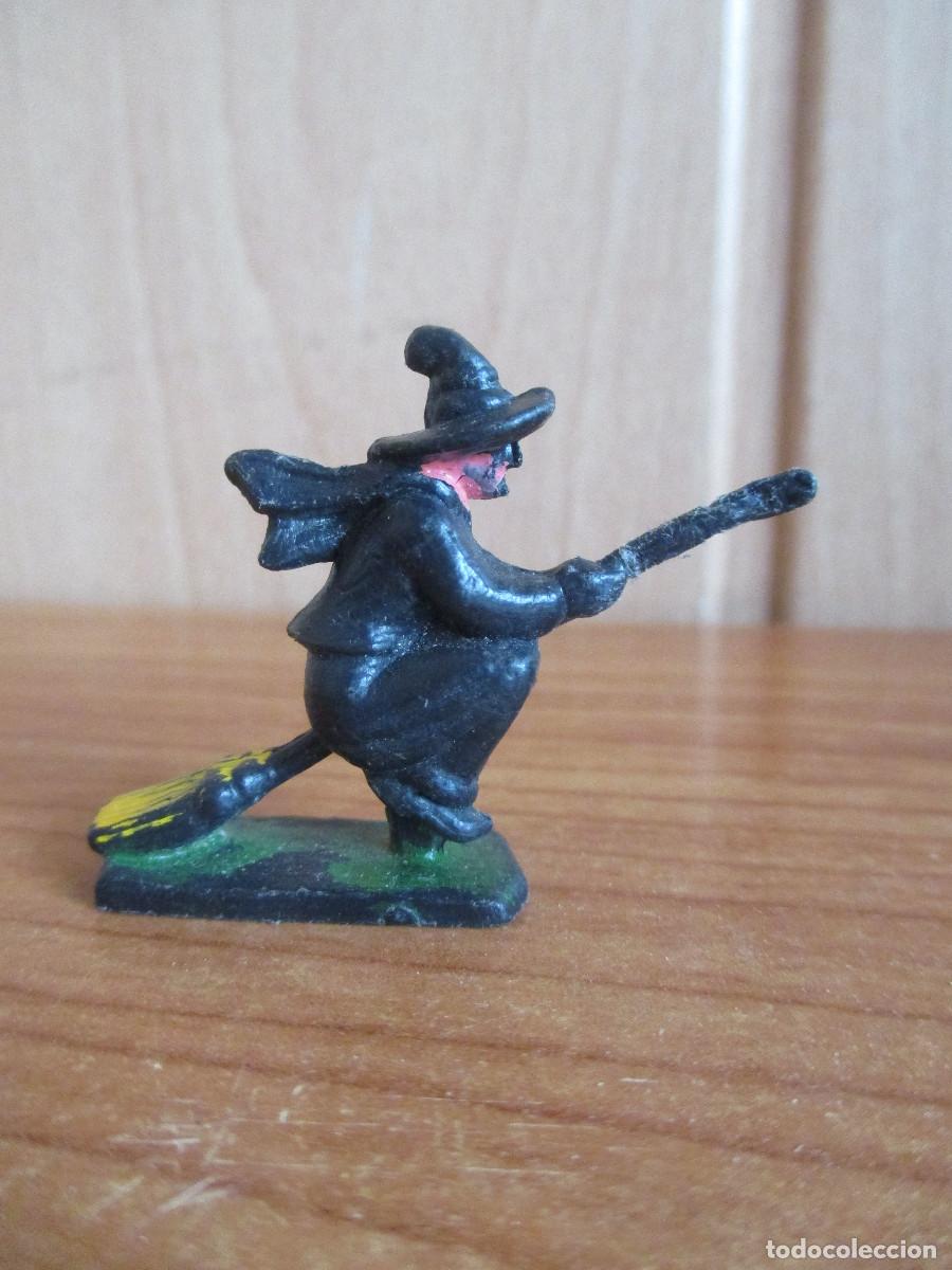 Brinquedos antigos Exin: EXIN CASTILLOS CLASICO A&Ntilde;OS 70: 1 FIGURA BRUJA EN ESCOBA