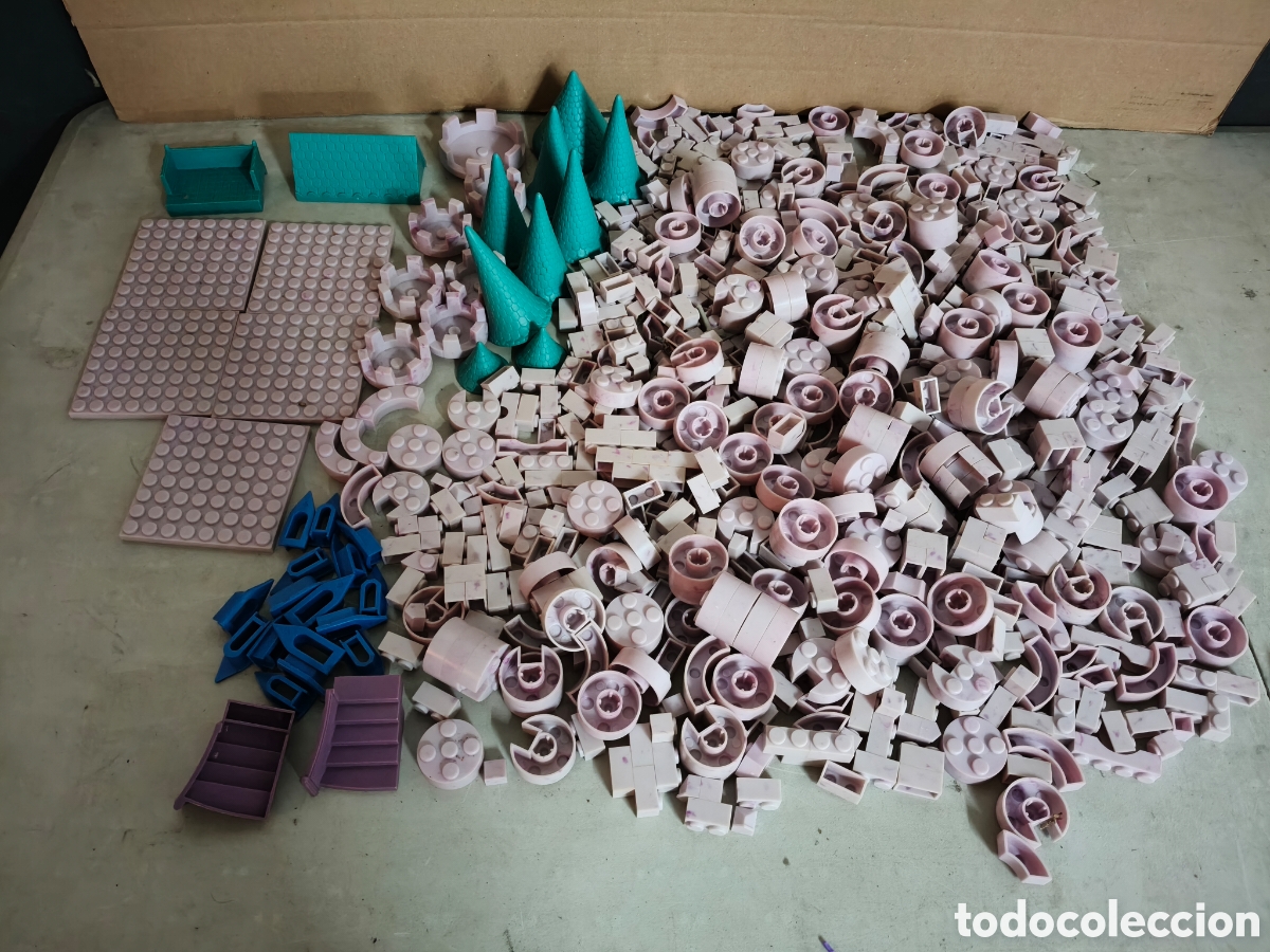 Brinquedos antigos Exin: Lote Piezas Exin Castillos PDJ