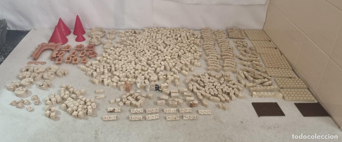 Brinquedos antigos Exin: Enorme lote de piezas exin castillo