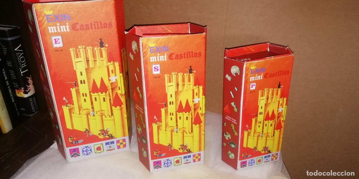 Juguetes antiguos Exin: Lote cajas vacias de la serie naranja de EXIN Castillos