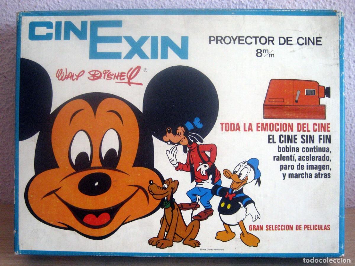 Juguetes antiguos Exin: CINEXIN PROYECTOR DE 8 m/m PERFECTO CON 4 PELICULAS REF 0800