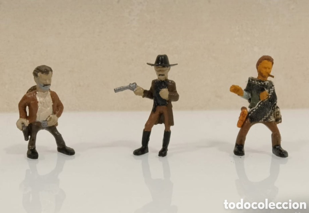 Juguetes antiguos Exin: Mu&ntilde;ecos El Bueno, Feo y Malo Exinwest Exin West