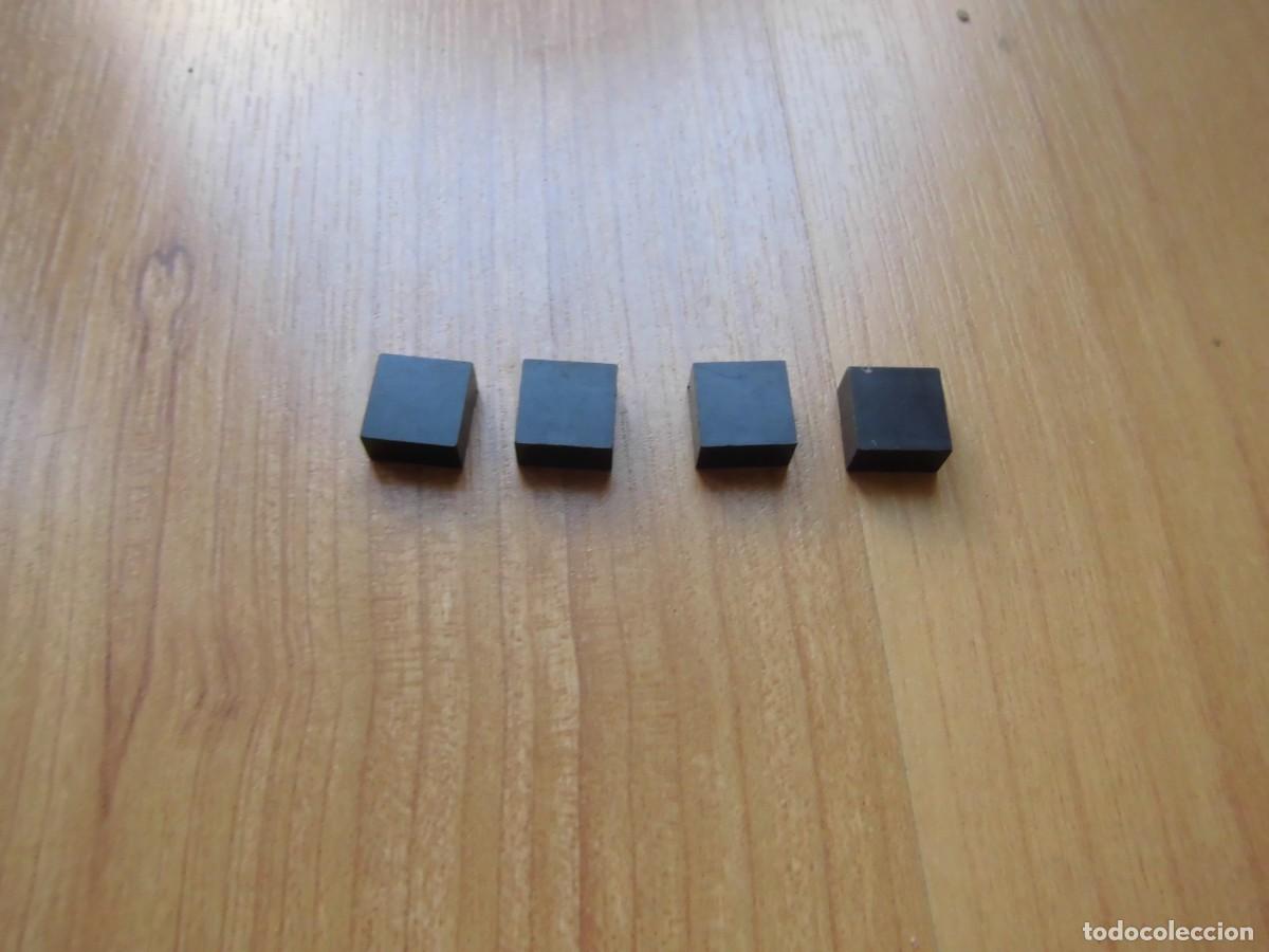 Juguetes antiguos Exin: LOTE 4 PIEZAS BAJAS NEGRAS 1 x 1 EXIN WEST