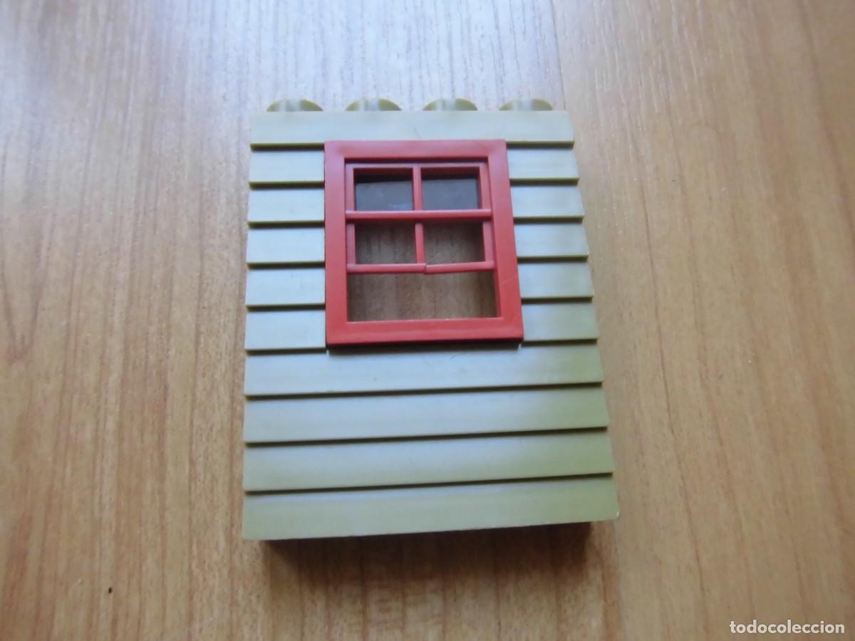 Juguetes antiguos Exin: FACHADA PARED VERDE CON VENTANA ROJA EXIN WEST