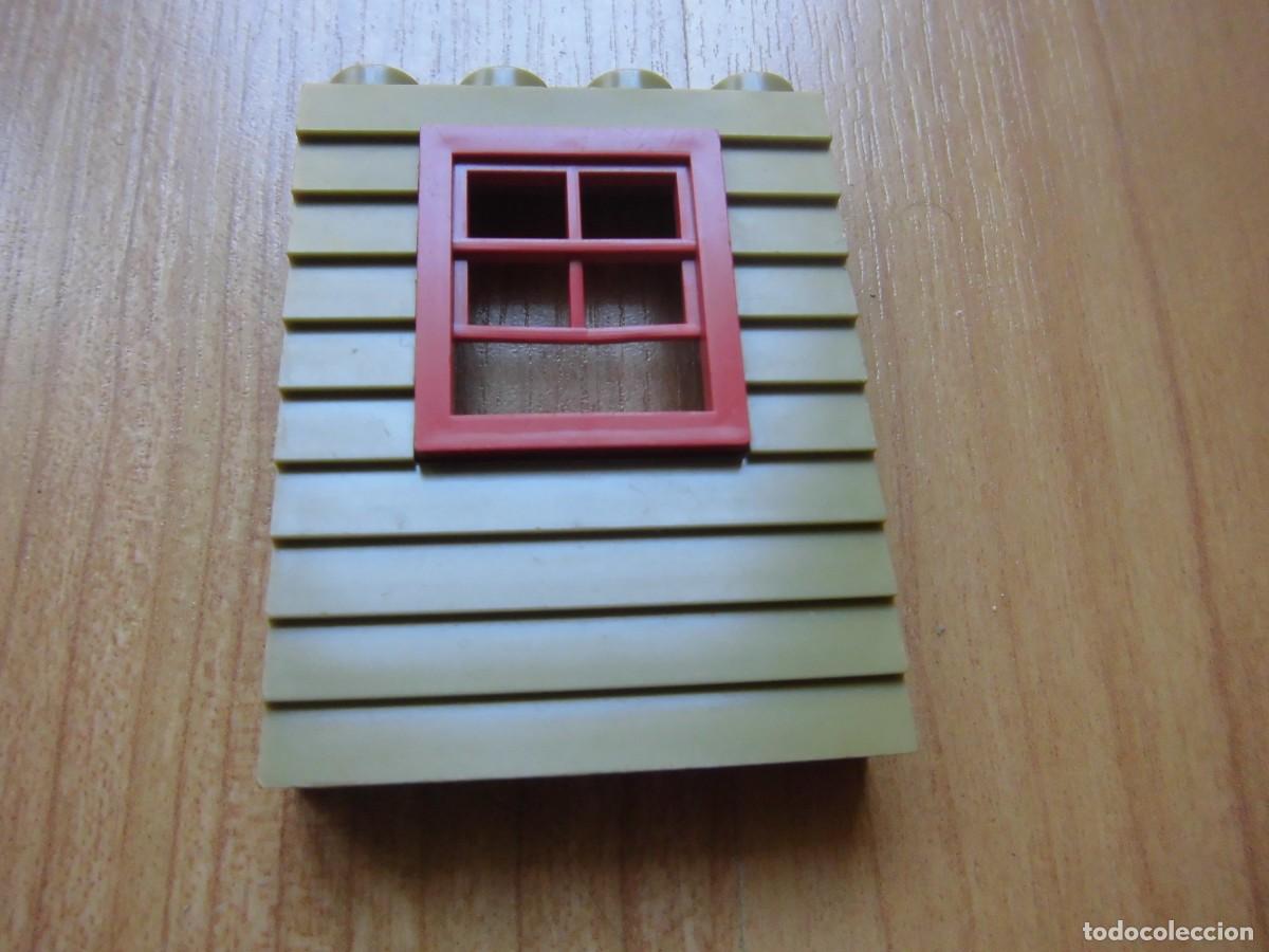 Juguetes antiguos Exin: FACHADA PARED VERDE CON VENTANA ROJA EXIN WEST