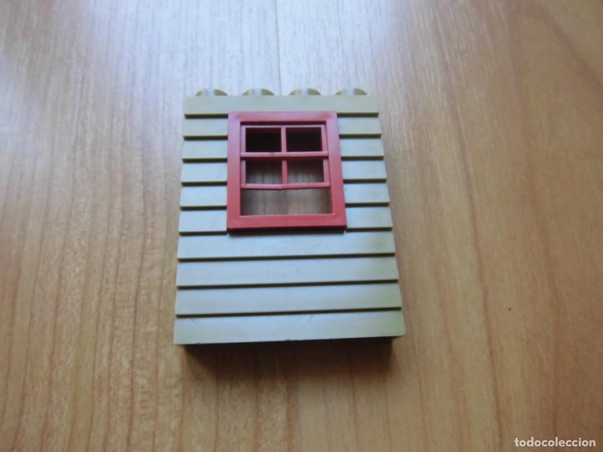 Juguetes antiguos Exin: FACHADA PARED VERDE CON VENTANA ROJA EXIN WEST