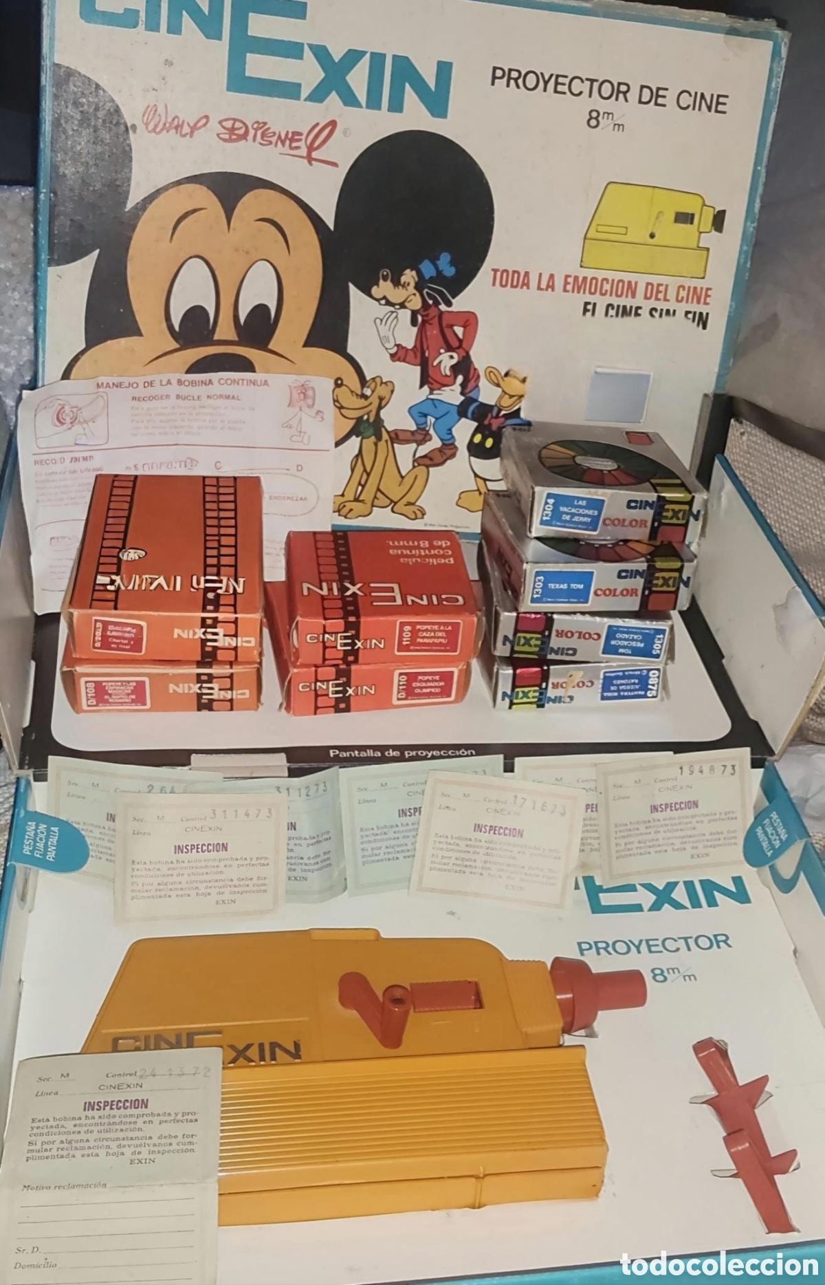 Juguetes antiguos Exin: CINEXIN EXIN WALT DISNEY COMPLET&Iacute;SIMO A&Ntilde;OS 70.