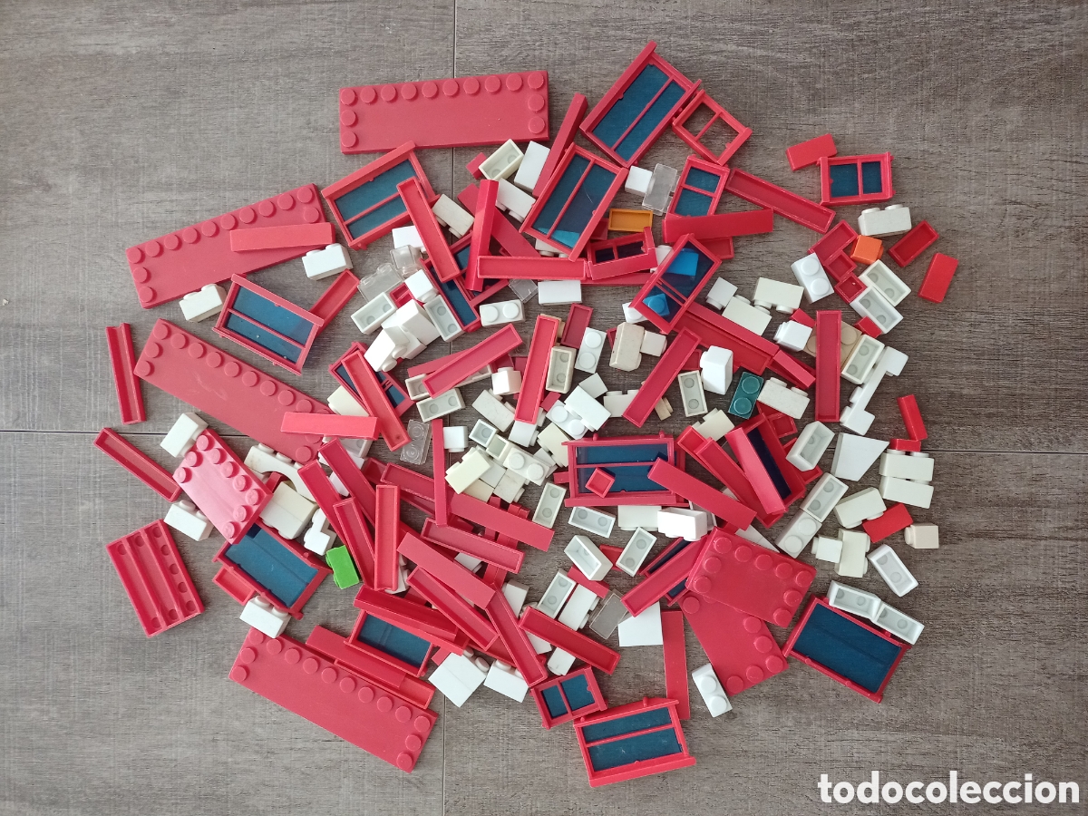 Juguetes antiguos Exin: Lote de piezas exin block medio kilo variado original a&ntilde;os 70 80
