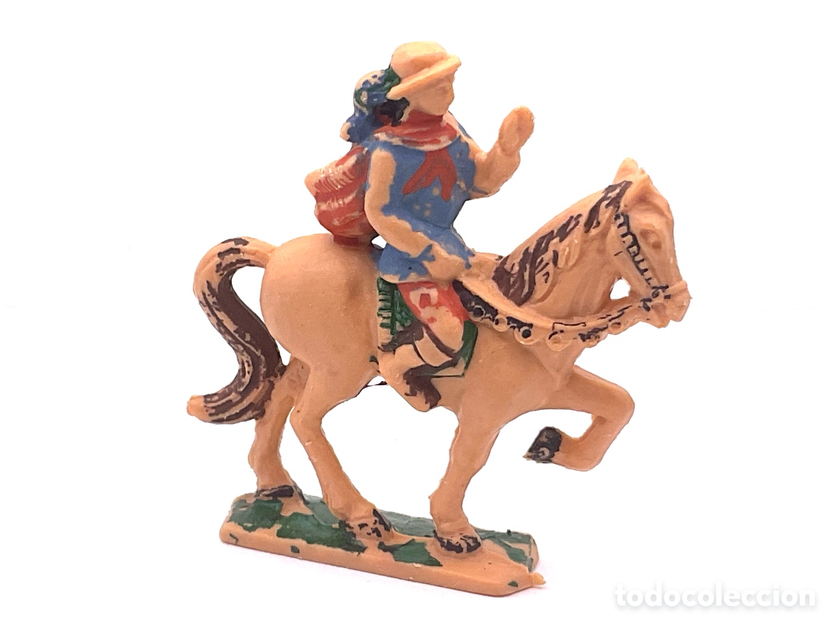Juguetes antiguos Exin: ANTIGUA FIGURA DE PRINCIPE O PAJE A CABALLO. EXIN CASTILLOS