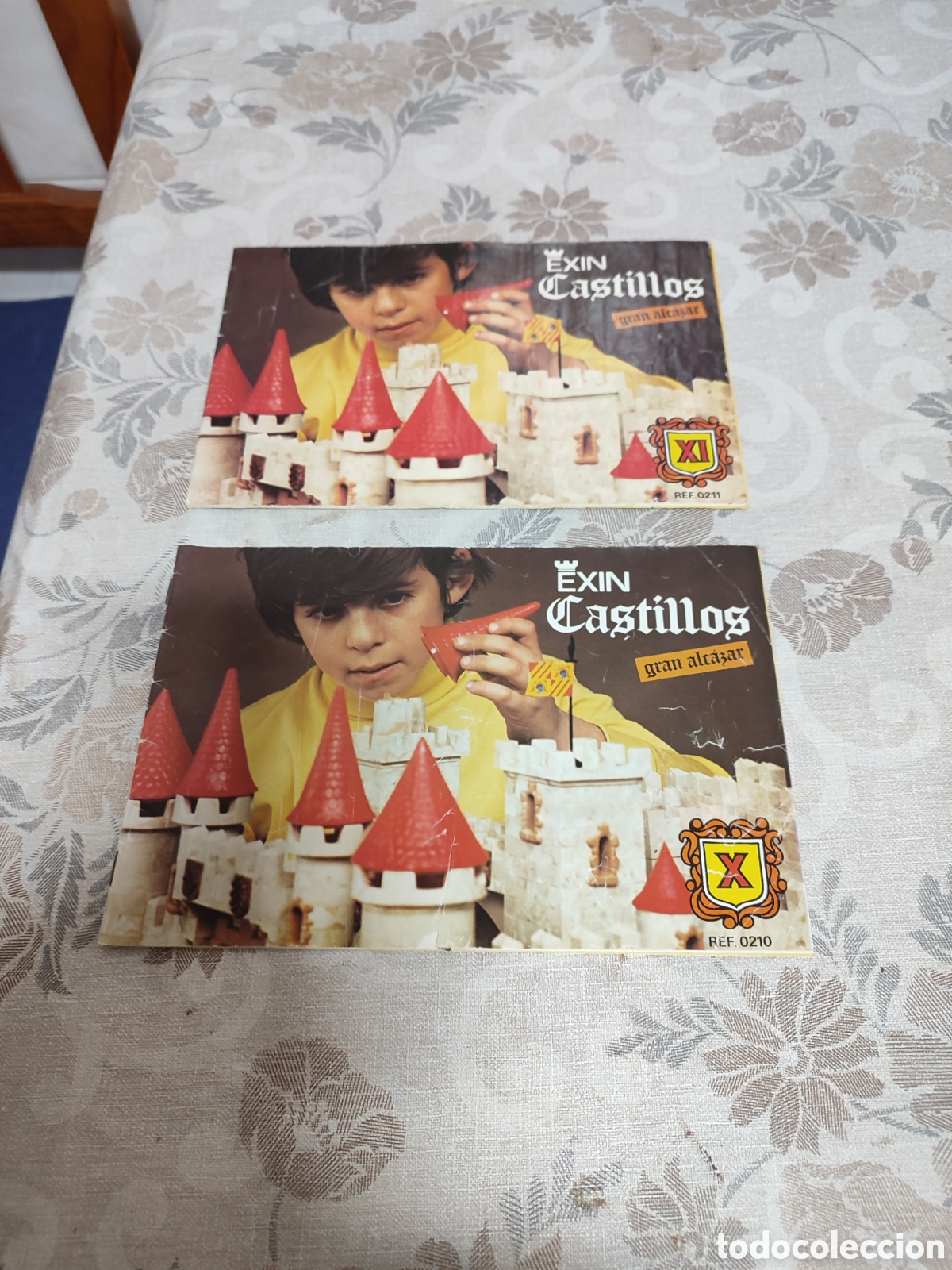 Juguetes antiguos Exin: Exin Castillos ,Libros de instrucciones .Gran Alc&aacute;zar 11 y 10