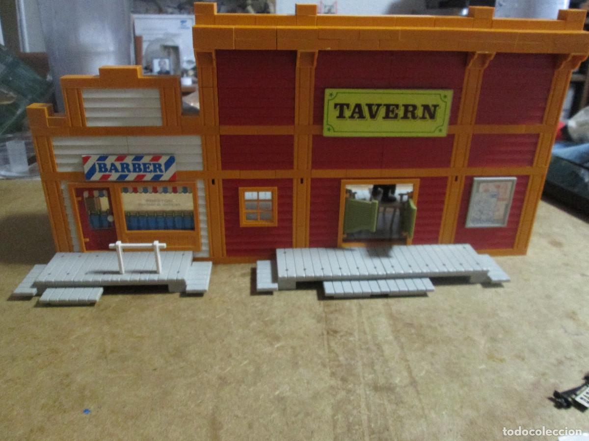 Juguetes antiguos Exin: exin west, taberna-barber&iacute;a