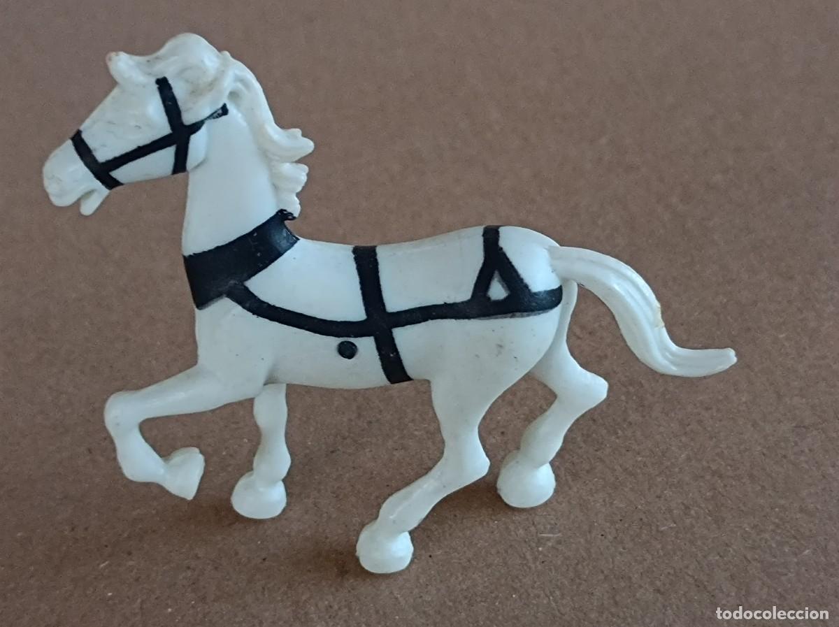 Juguetes antiguos Exin: EXIN WEST CABALLO BLANCO CARRETA