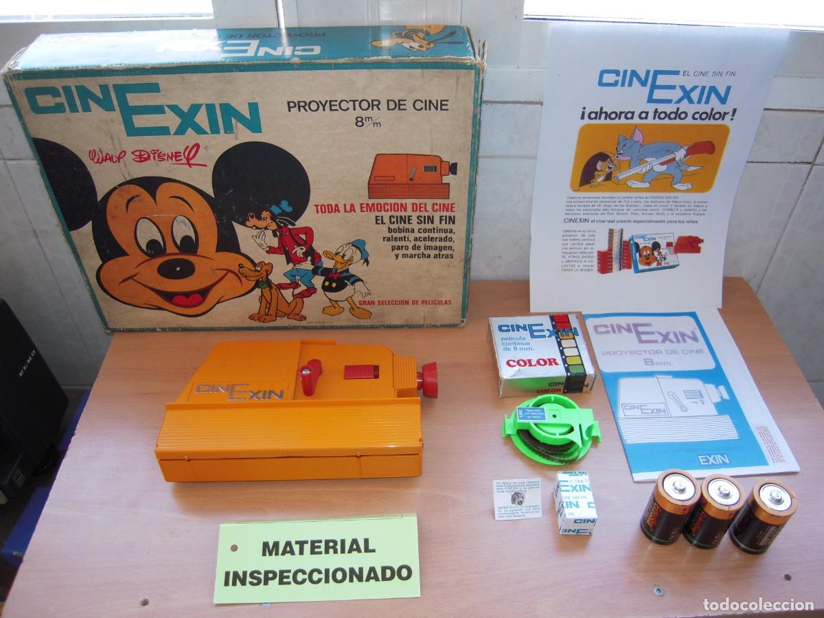 Juguetes antiguos Exin: Cinexin El Cine sin fin. 1973 Proyector de 8mm.Retro & Vintage.Funcionando