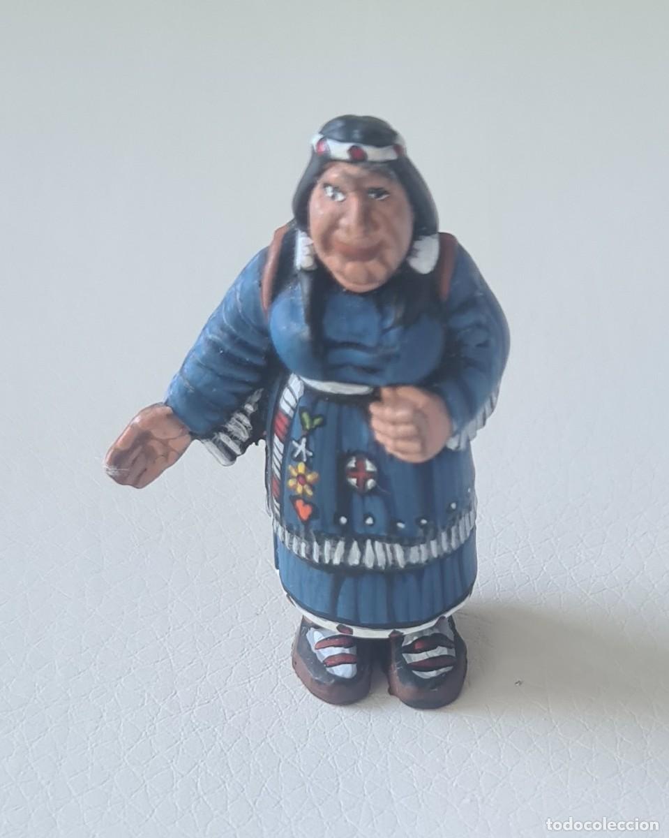 Juguetes antiguos Exin: EXIN WEST FIGURA DE LA INDIA CON EL BEBE ORIGINAL PINTADA EN ALTA CALIDAD