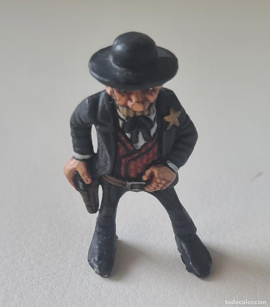 Juguetes antiguos Exin: EXIN WEST FIGURA DEL SHERIFF ORIGINAL PINTADA EN ALTA CALIDAD