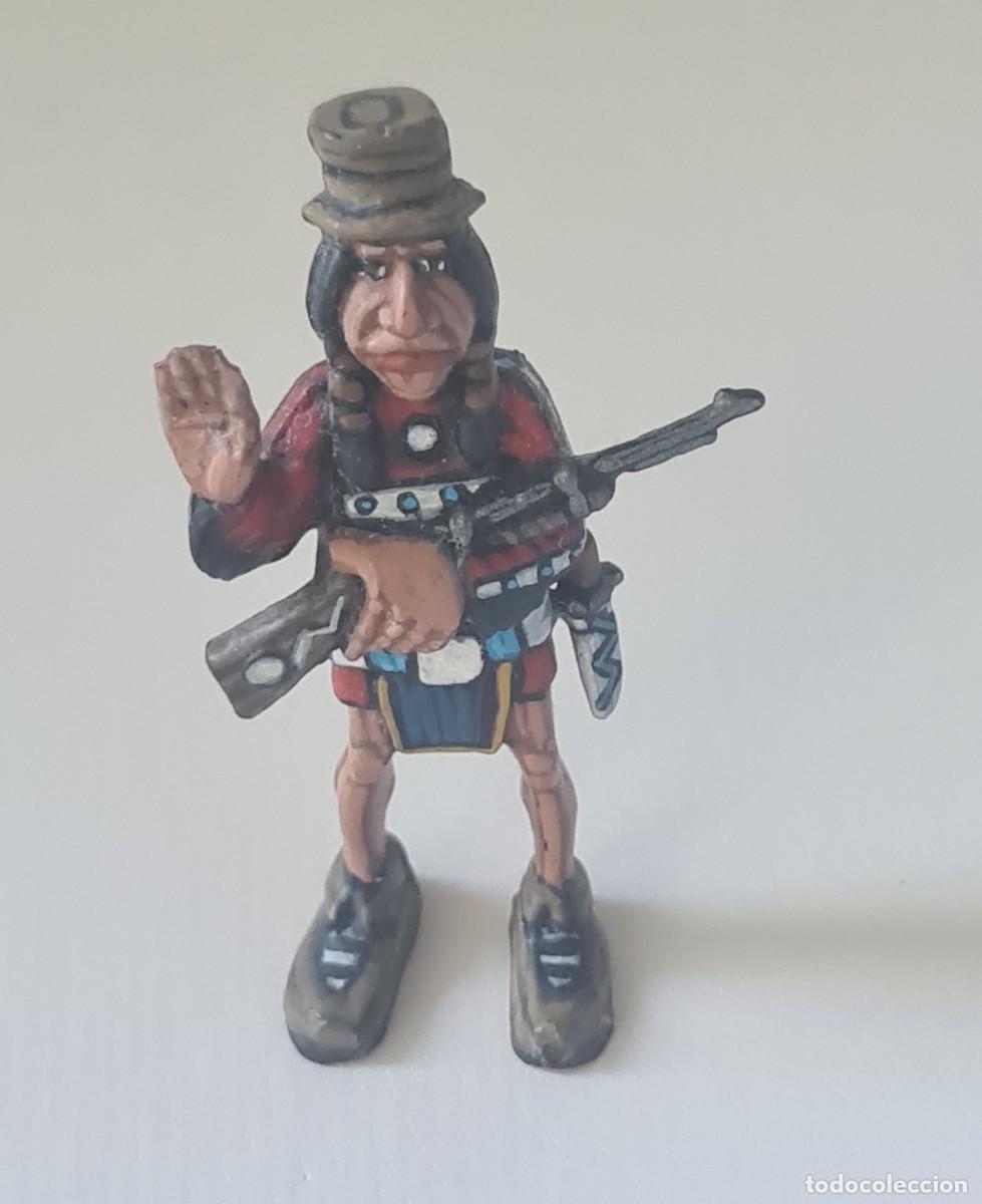 Juguetes antiguos Exin: EXIN WEST FIGURA DEL INDIO ORIGINAL PINTADA EN ALTA CALIDAD (1)
