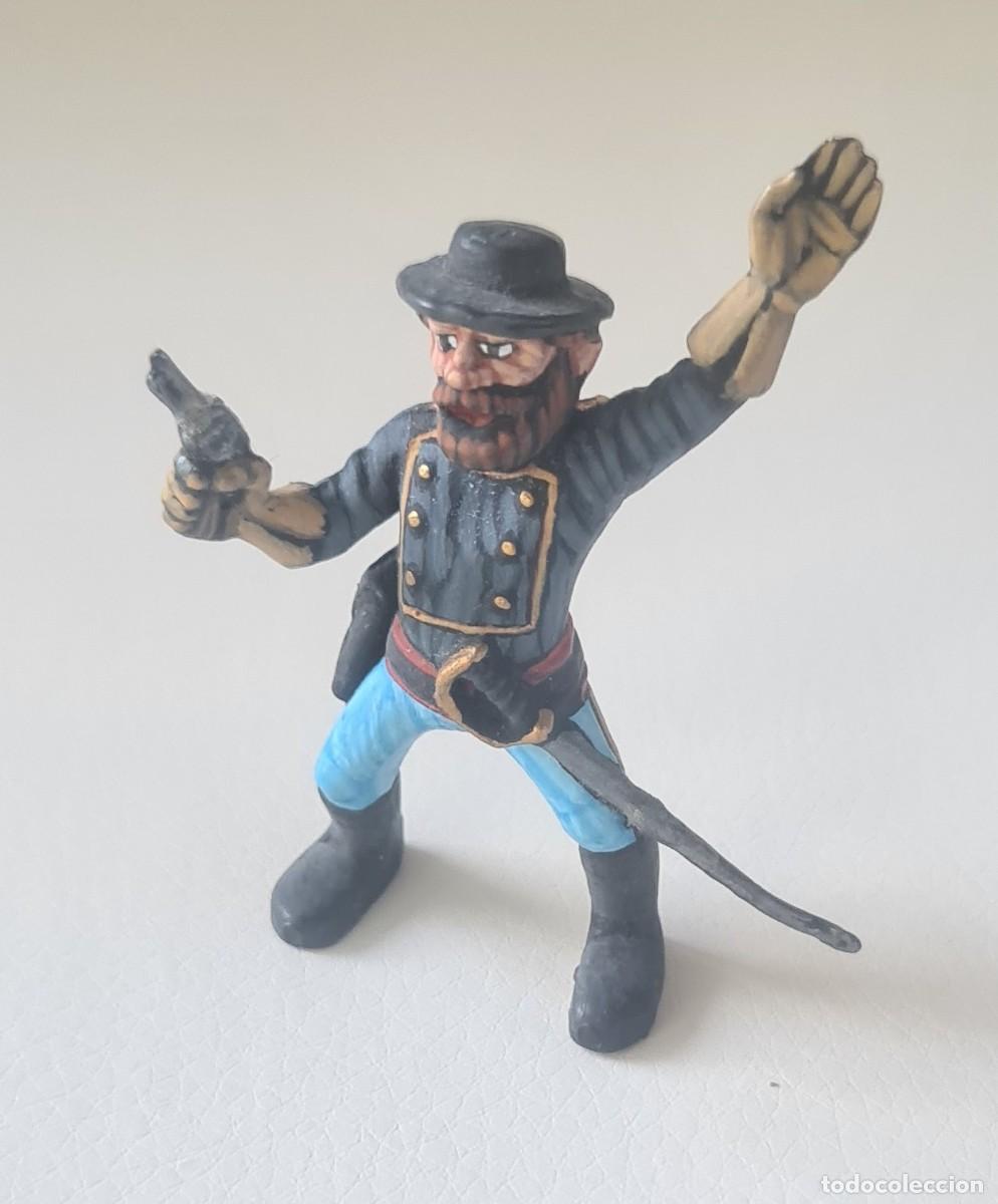 Juguetes antiguos Exin: EXIN WEST FIGURA DEL OFICIAL DEL 7th DE CABALLER&Iacute;A ORIGINAL PINTADO EN ALTA CALIDAD