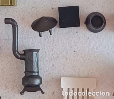 Juguetes antiguos Exin: PIEZAS DE EXIN WEST ESTUFA Y CHIMENEA