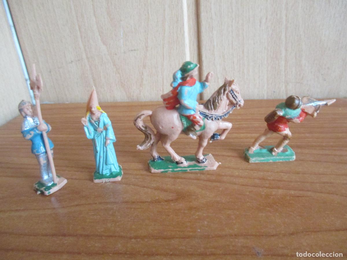 Juguetes antiguos Exin: EXIN CASTILLOS CLASICO A&Ntilde;OS 70 : 1 LOTE 4 FIGURAS ANTIGUAS ( EXIN CASTILLOS )