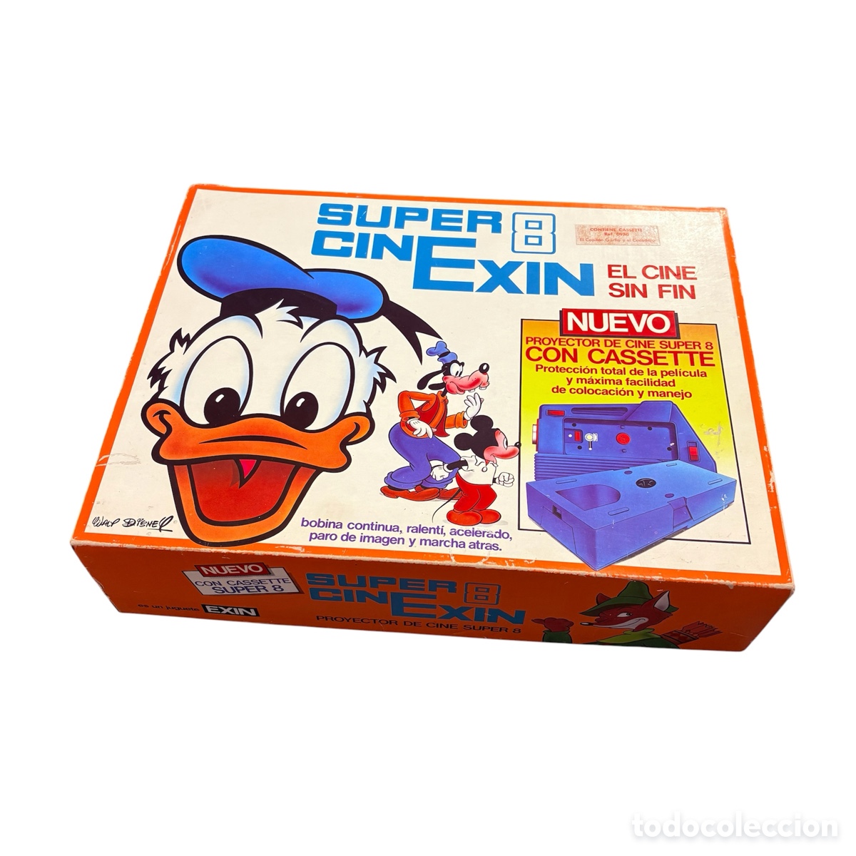 Juguetes antiguos Exin: Super cinexin azul a&ntilde;os 80 exin con caja pelicula instrucciones