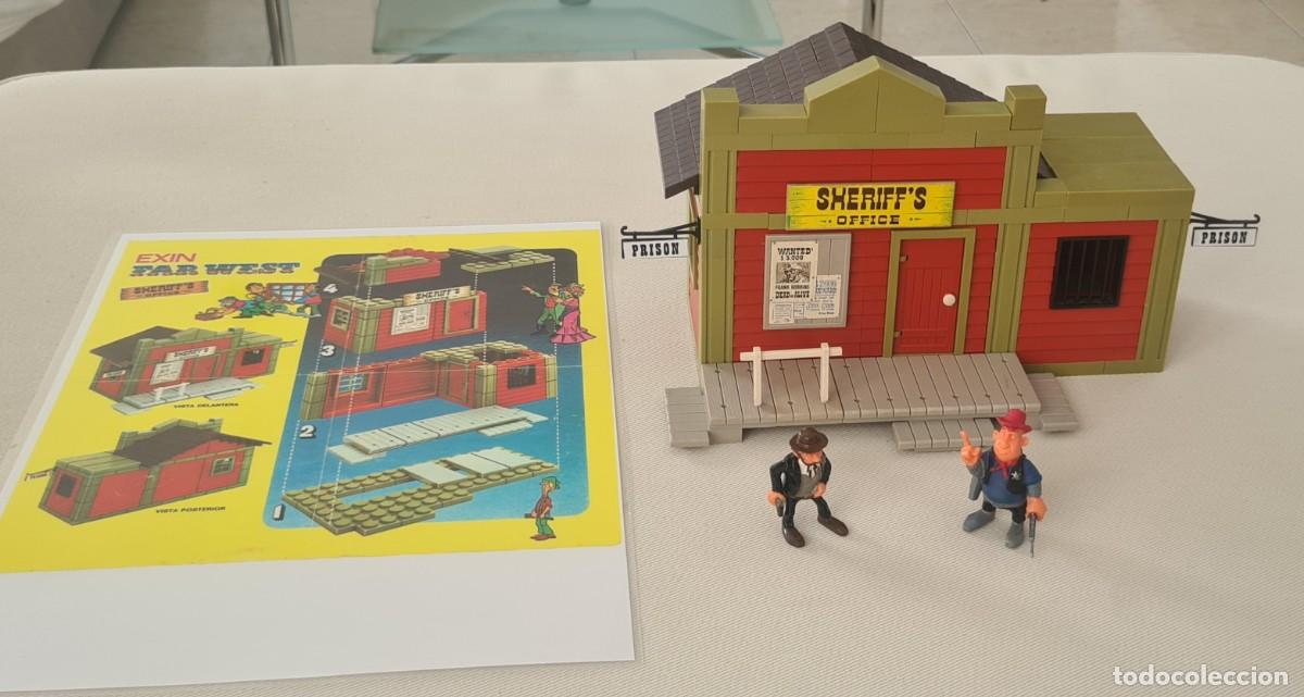 Juguetes antiguos Exin: EXIN WEST OFICINA DEL SHERIFF + 2 PERSONAJES + INSTRUCCIONES ESCANEADAS Y PLASTIFICADAS