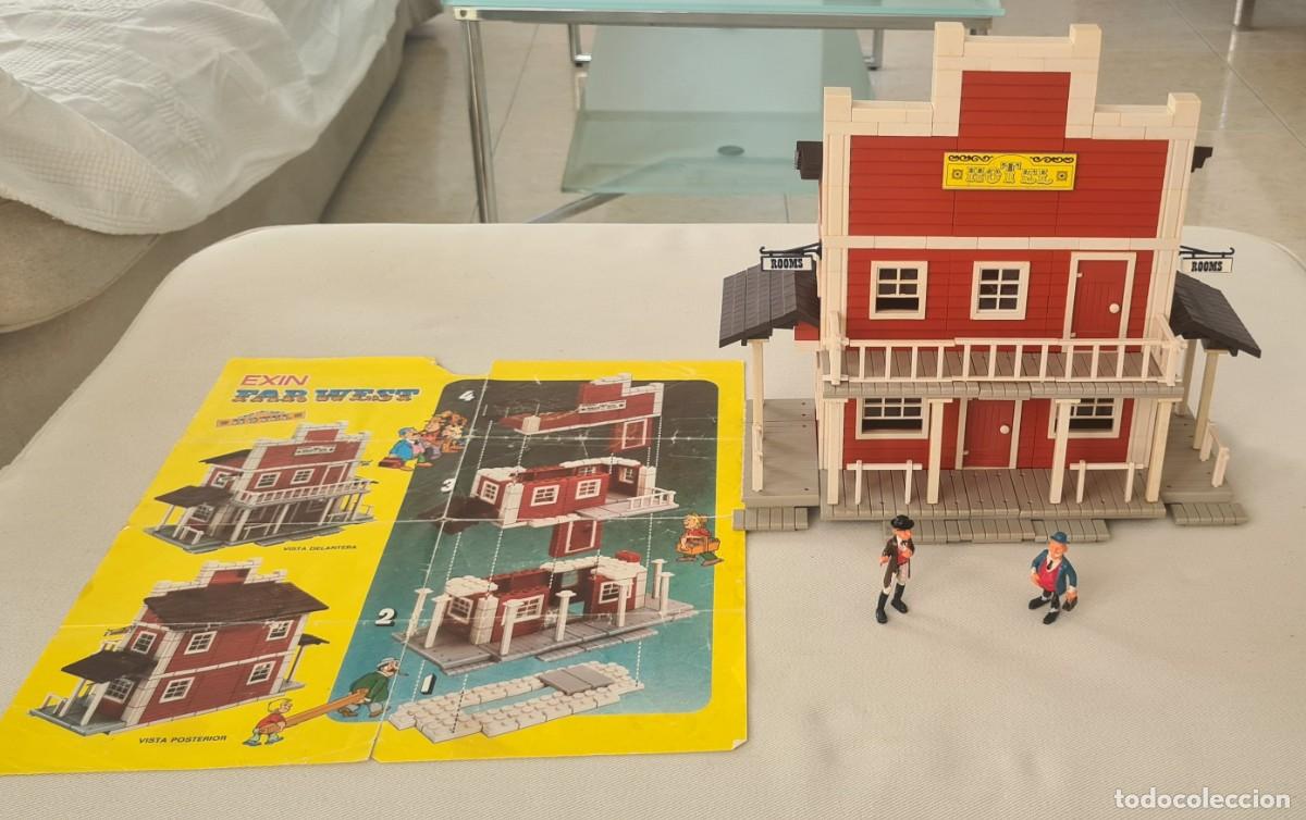 Juguetes antiguos Exin: EXIN WEST HOTEL + 2 PERSONAJES + INSTRUCCIONES ORIGINALES