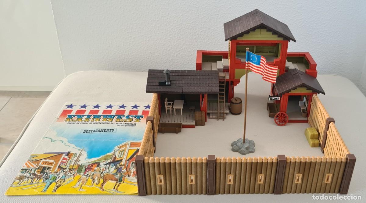 Juguetes antiguos Exin: EXIN WEST DESTACAMENTO + COMPLEMENTOS + INSTRUCCIONES - Foto 2
