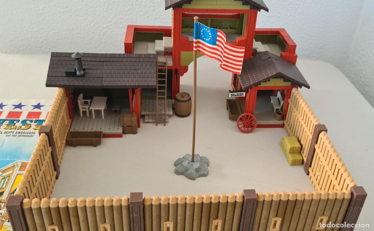 Juguetes antiguos Exin: EXIN WEST DESTACAMENTO + COMPLEMENTOS + INSTRUCCIONES - Foto 9