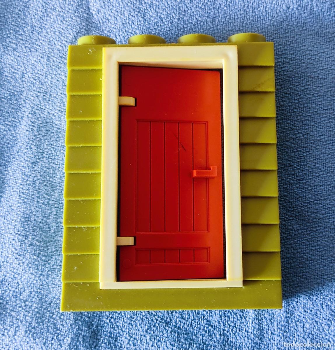 Juguetes antiguos Exin: PUERTA ROJA Y PARED EXIN WEST EXINWEST ORIGINAL A&Ntilde;OS 70 COMPATIBLE CON EXIN CASTILLOS