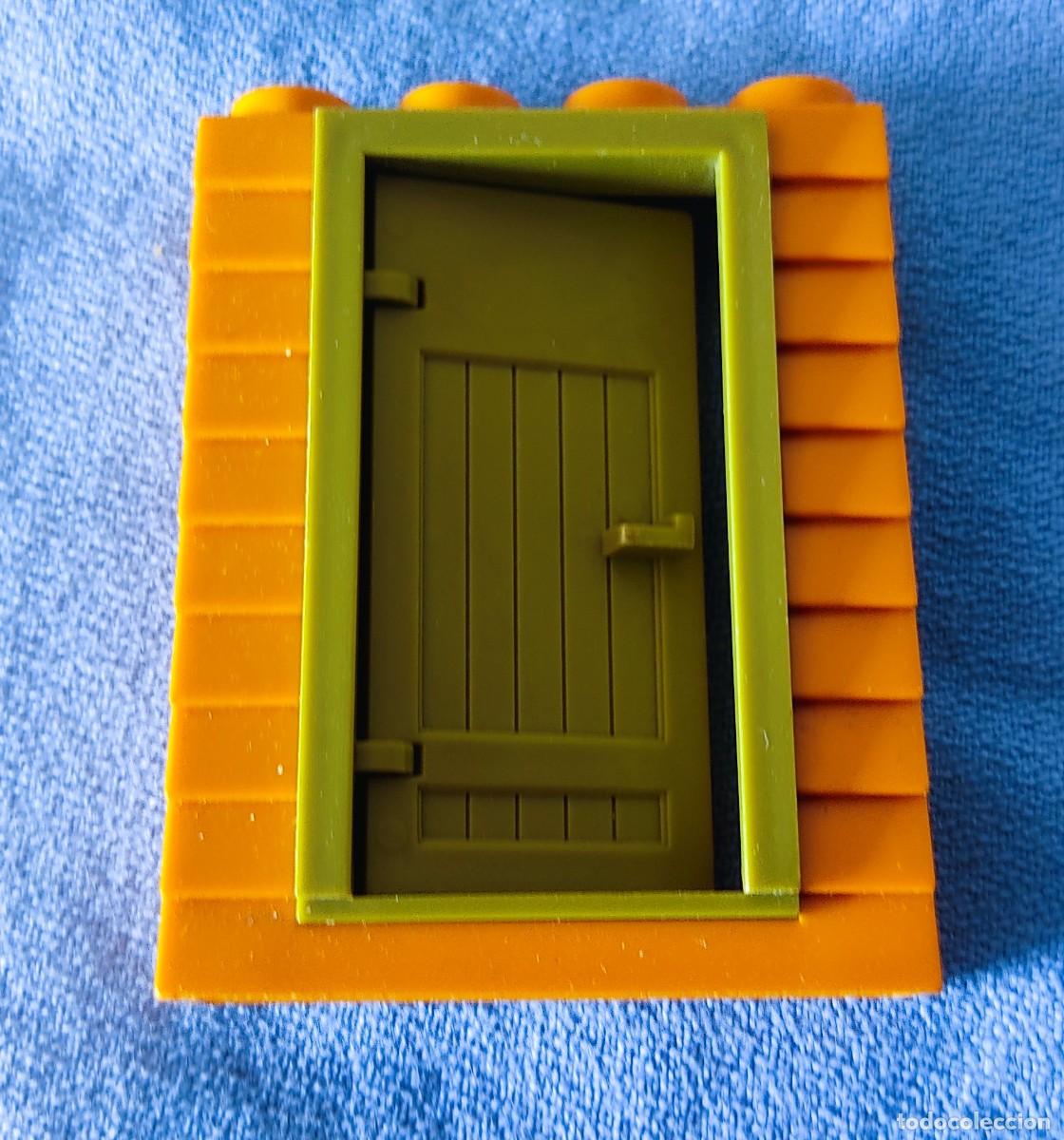 Juguetes antiguos Exin: PUERTA VERDE Y PARED EXIN WEST EXINWEST ORIGINAL A&Ntilde;OS 70 COMPATIBLE CON EXIN CASTILLOS