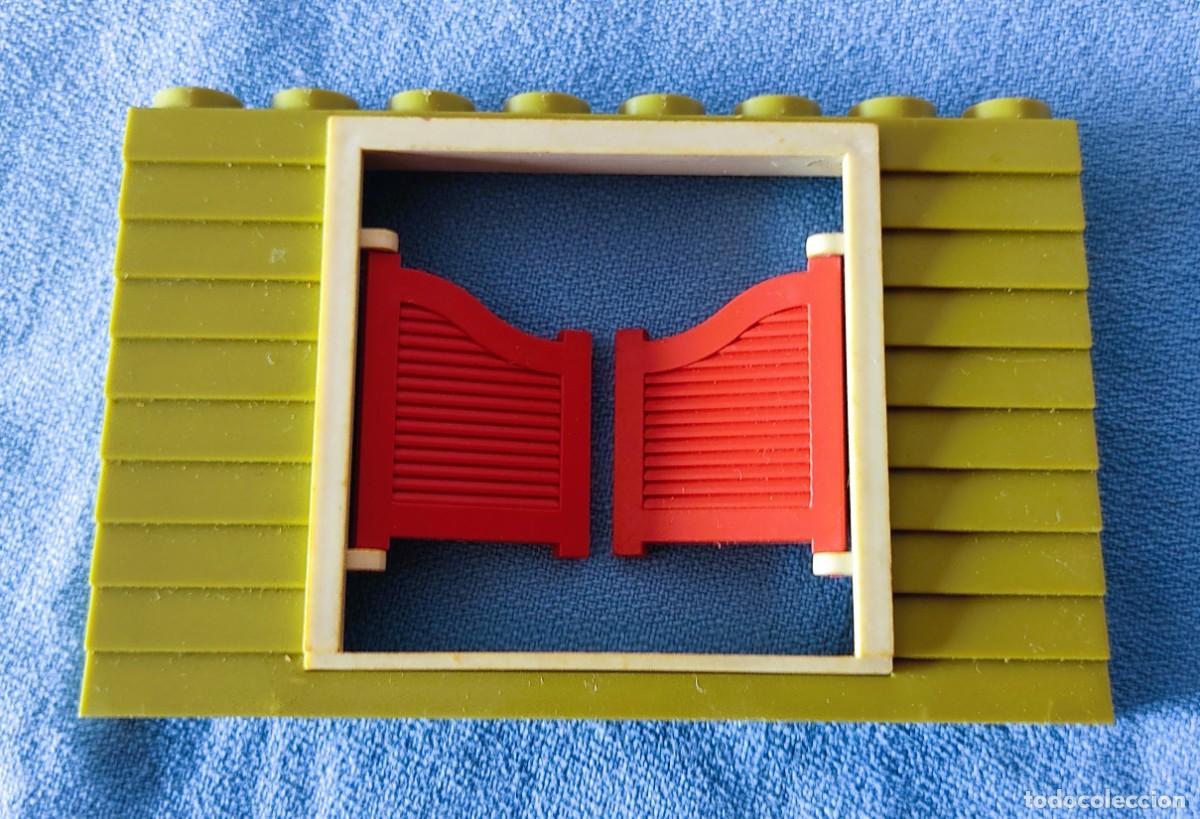 Juguetes antiguos Exin: PUERTA DOBLE ROJA Y PARED EXIN WEST EXINWEST ORIGINAL A&Ntilde;OS 70 COMPATIBLE CON EXIN CASTILLOS