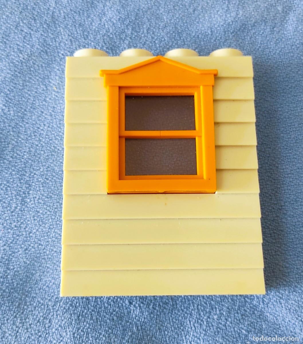 Juguetes antiguos Exin: VENTANA NARANJA Y PARED EXIN WEST EXINWEST ORIGINAL A&Ntilde;OS 70 COMPATIBLE CON EXIN CASTILLOS LOTE 2