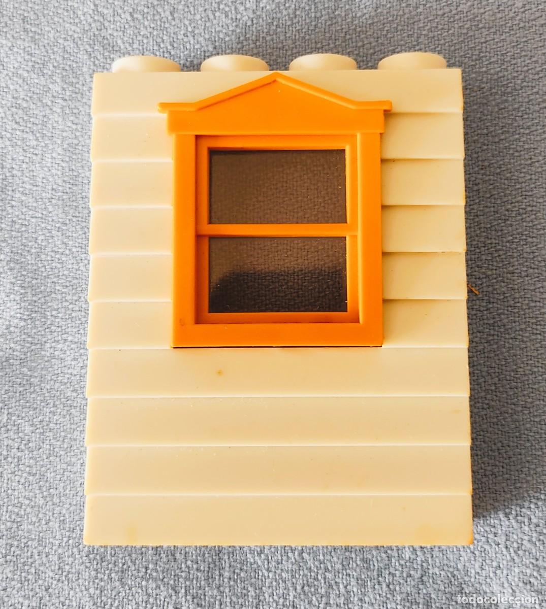 Juguetes antiguos Exin: VENTANA NARANJA Y PARED EXIN WEST EXINWEST ORIGINAL A&Ntilde;OS 70 COMPATIBLE CON EXIN CASTILLOS LOTE 3