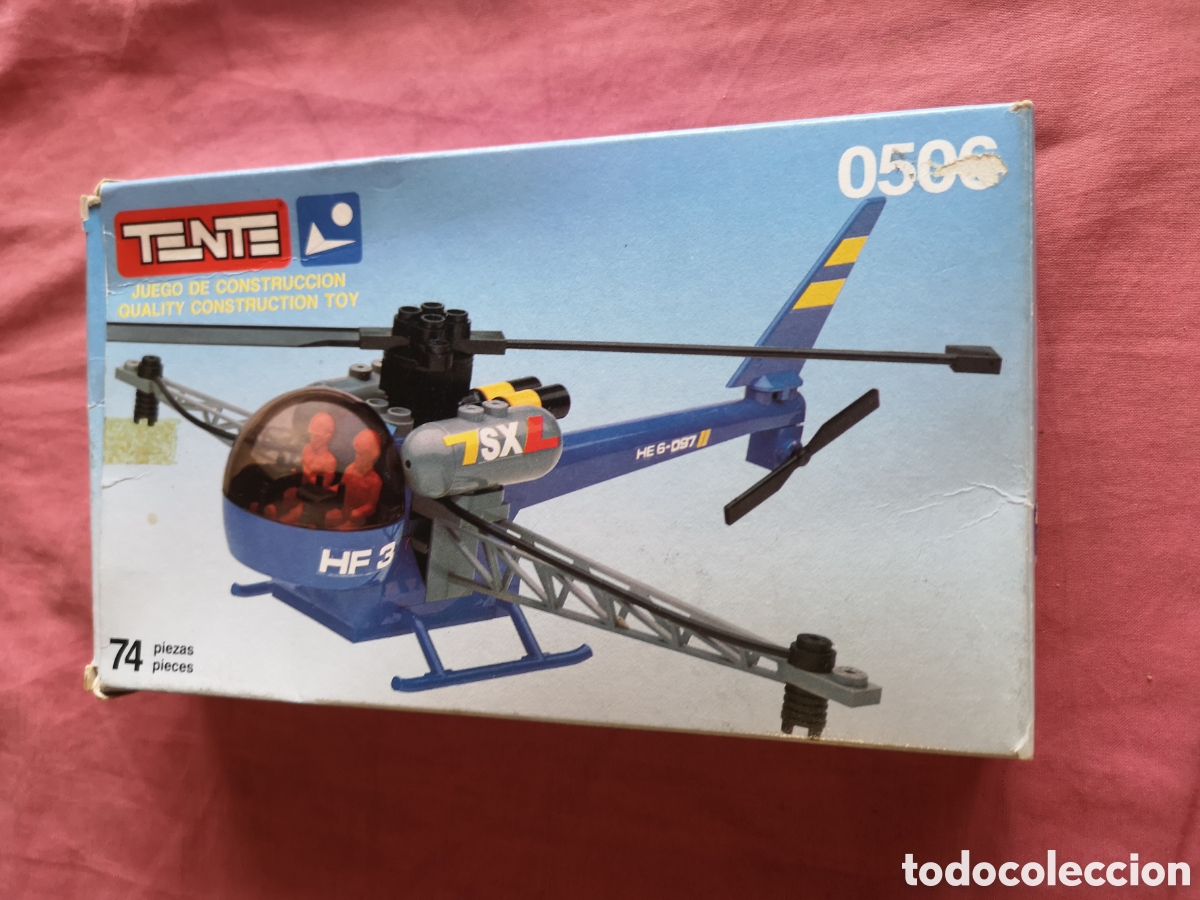 Juguetes antiguos Exin: TENTE HELIC&Oacute;PTERO 0506. De 74 piezas. SIN USAR. S&Oacute;LO TIENE 36 PIEZAS.CON INSTRUCCIONES Y CAT&Aacute;LOGO.