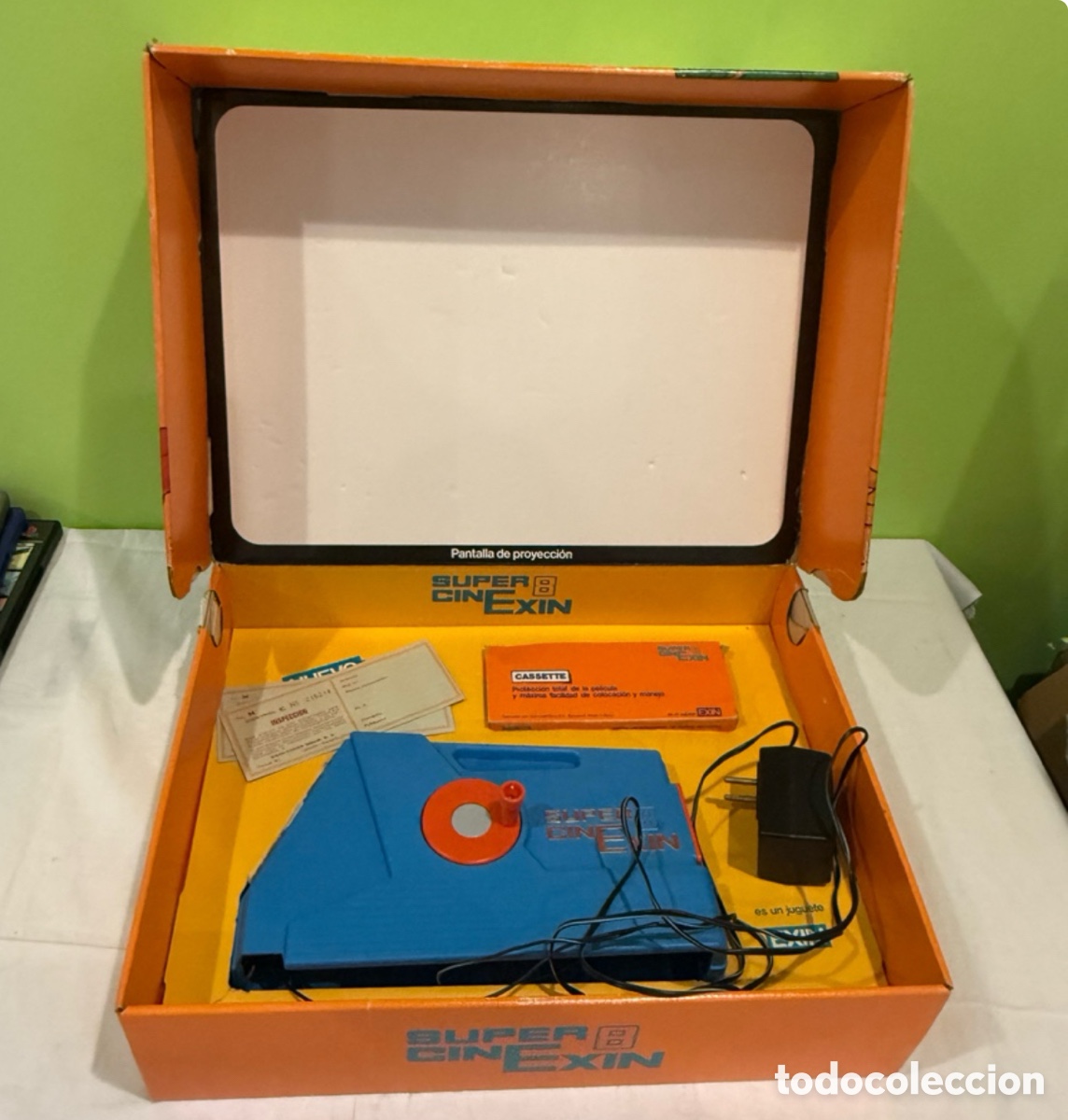 Juguetes antiguos Exin: Rar&iacute;simo Super Cinexin 8 EXIN Vintage &ndash; Caja Original, Transformador y Pel&iacute;cula Super 8