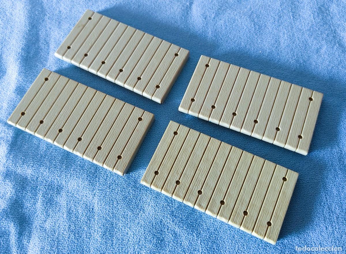 Juguetes antiguos Exin: 4 PIEZAS SUELO EXTERIOR EXIN WEST EXINWEST ORIGINAL A&Ntilde;OS 70 COMPATIBLE CON EXIN CASTILLOS