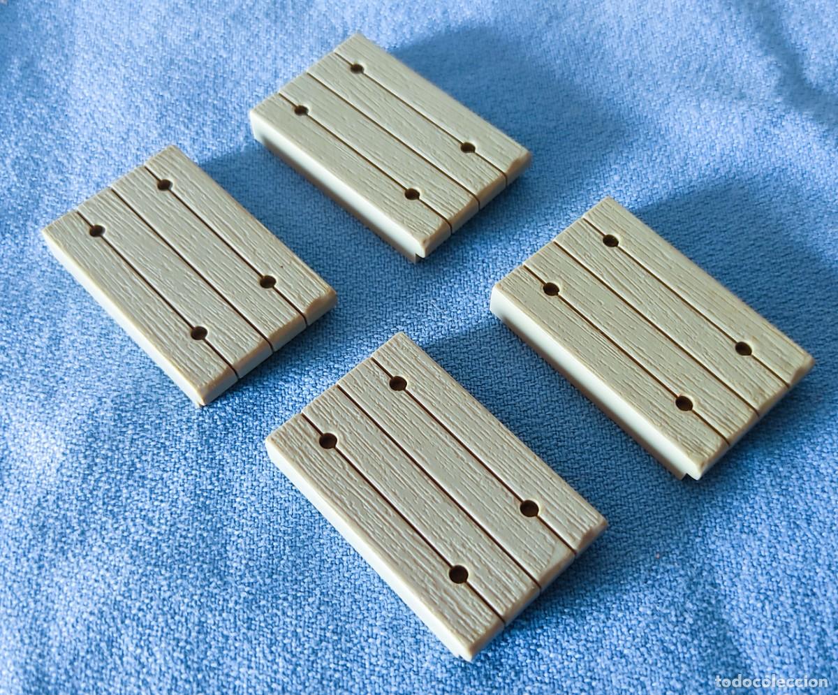 Juguetes antiguos Exin: 4 PIEZAS CORTAS SUELO EXTERIOR EXIN WEST EXINWEST ORIGINAL A&Ntilde;OS 70 COMPATIBLE CON EXIN CASTILLOS