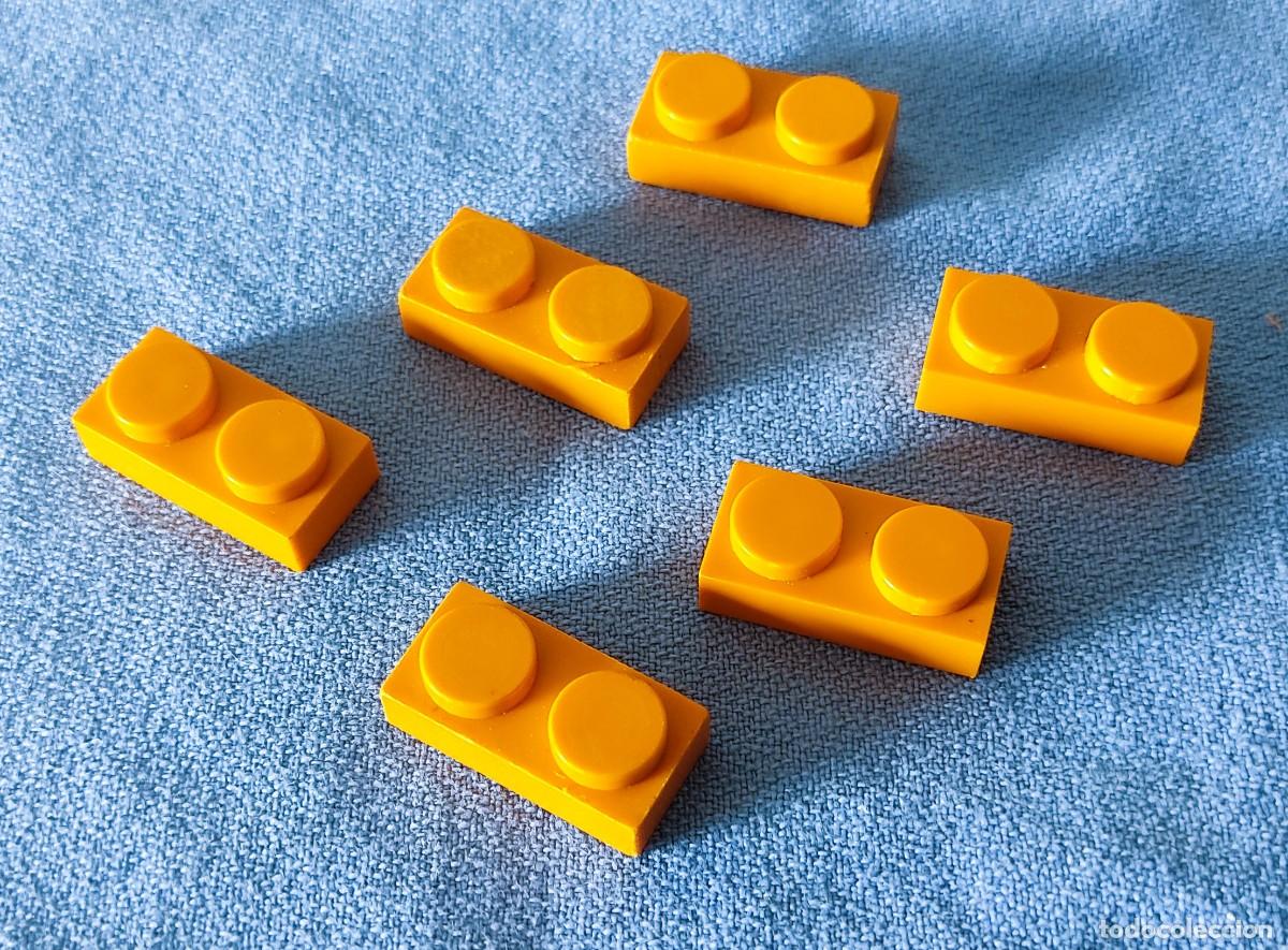 Juguetes antiguos Exin: 6 PIEZAS DE DOS PUNTOS NARANJAS EXIN WEST EXINWEST ORIGINAL A&Ntilde;OS 70 COMPATIBLE CON EXIN CASTILLOS