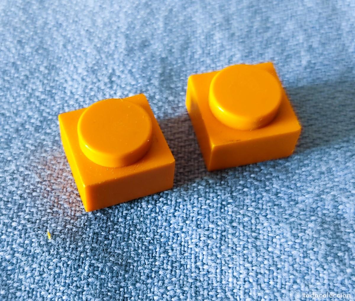 Juguetes antiguos Exin: 2 PIEZAS DE UN PUNTO NARANJAS EXIN WEST EXINWEST ORIGINAL A&Ntilde;OS 70 COMPATIBLE CON EXIN CASTILLOS