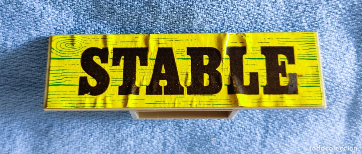 Juguetes antiguos Exin: LETRERO CARTEL STABLE EXIN WEST EXINWEST ORIGINAL A&Ntilde;OS 70 COMPATIBLE CON EXIN CASTILLOS