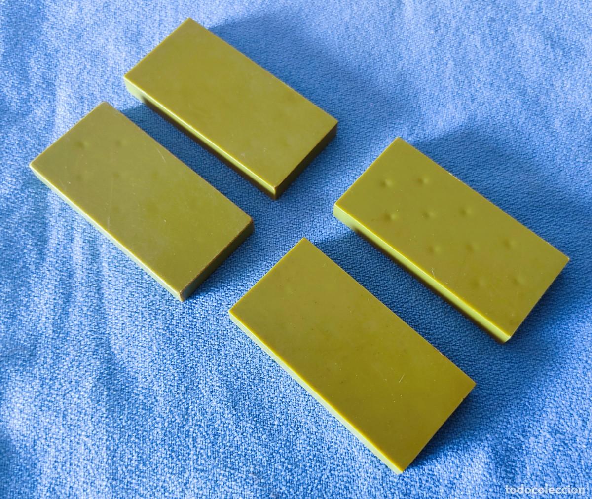 Juguetes antiguos Exin: 4 PIEZAS VERDES DE TECHO EXIN WEST EXINWEST ORIGINAL A&Ntilde;OS 70 COMPATIBLE CON EXIN CASTILLOS