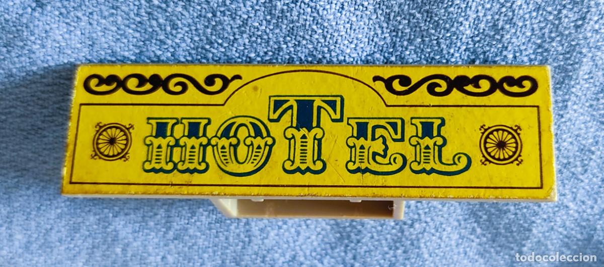 Juguetes antiguos Exin: LETRERO CARTEL HOTEL EXIN WEST EXINWEST ORIGINAL A&Ntilde;OS 70 COMPATIBLE CON EXIN CASTILLOS