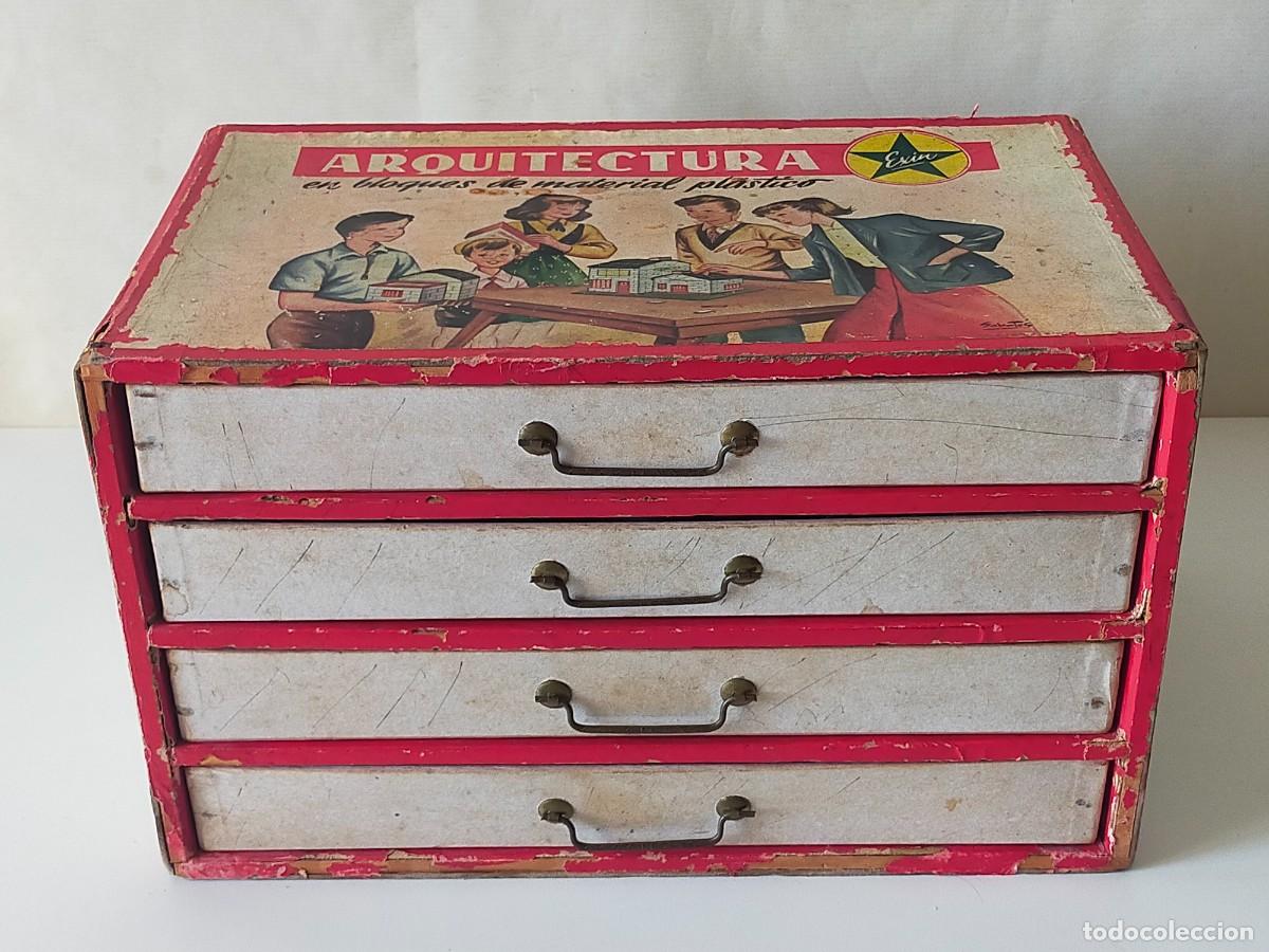 Juguetes antiguos Exin: ARQUITECTURA EXIN. Modelo C (Bloques de material plastico) - Original Exin (A&ntilde;os 50)