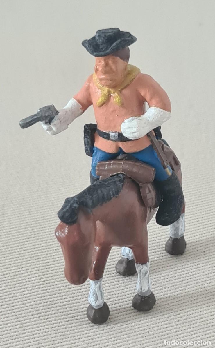 Juguetes antiguos Exin: EXIN WEST EXPLORADOR DEL EJERCITO A CABALLO PINTADO Y TRANSFORMADO
