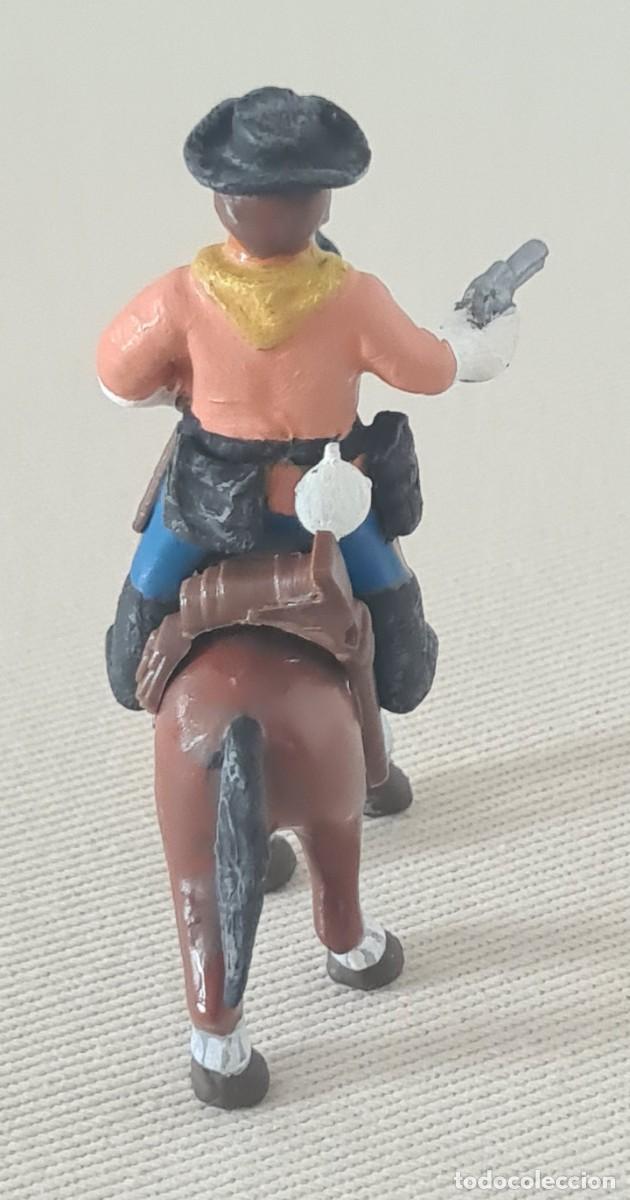 Juguetes antiguos Exin: EXIN WEST EXPLORADOR DEL EJERCITO A CABALLO PINTADO Y TRANSFORMADO - Foto 2