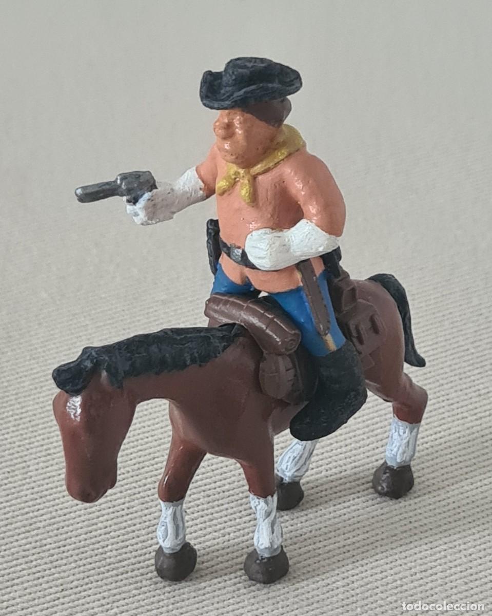 Juguetes antiguos Exin: EXIN WEST EXPLORADOR DEL EJERCITO A CABALLO PINTADO Y TRANSFORMADO - Foto 3