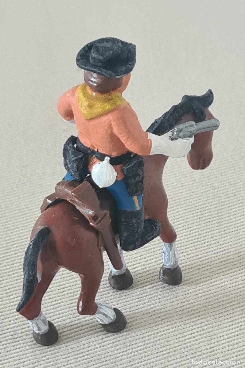 Juguetes antiguos Exin: EXIN WEST EXPLORADOR DEL EJERCITO A CABALLO PINTADO Y TRANSFORMADO - Foto 4